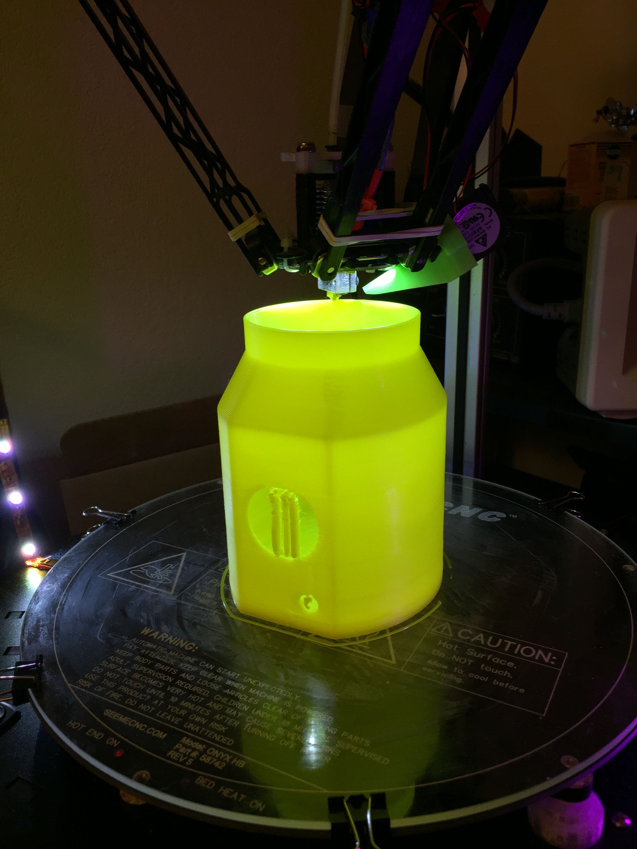 First vacuum chamber 3D print