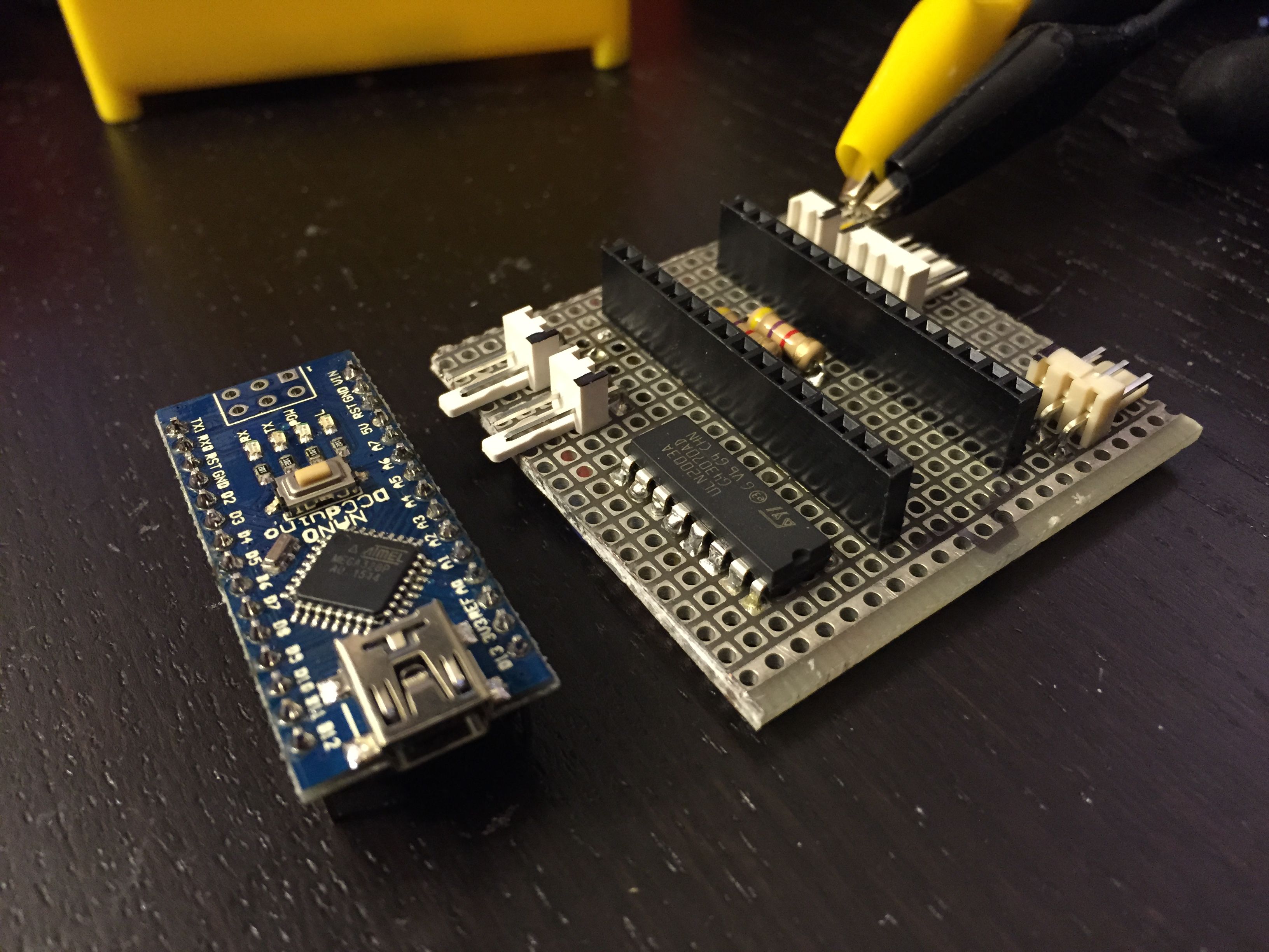 Completed electronics board