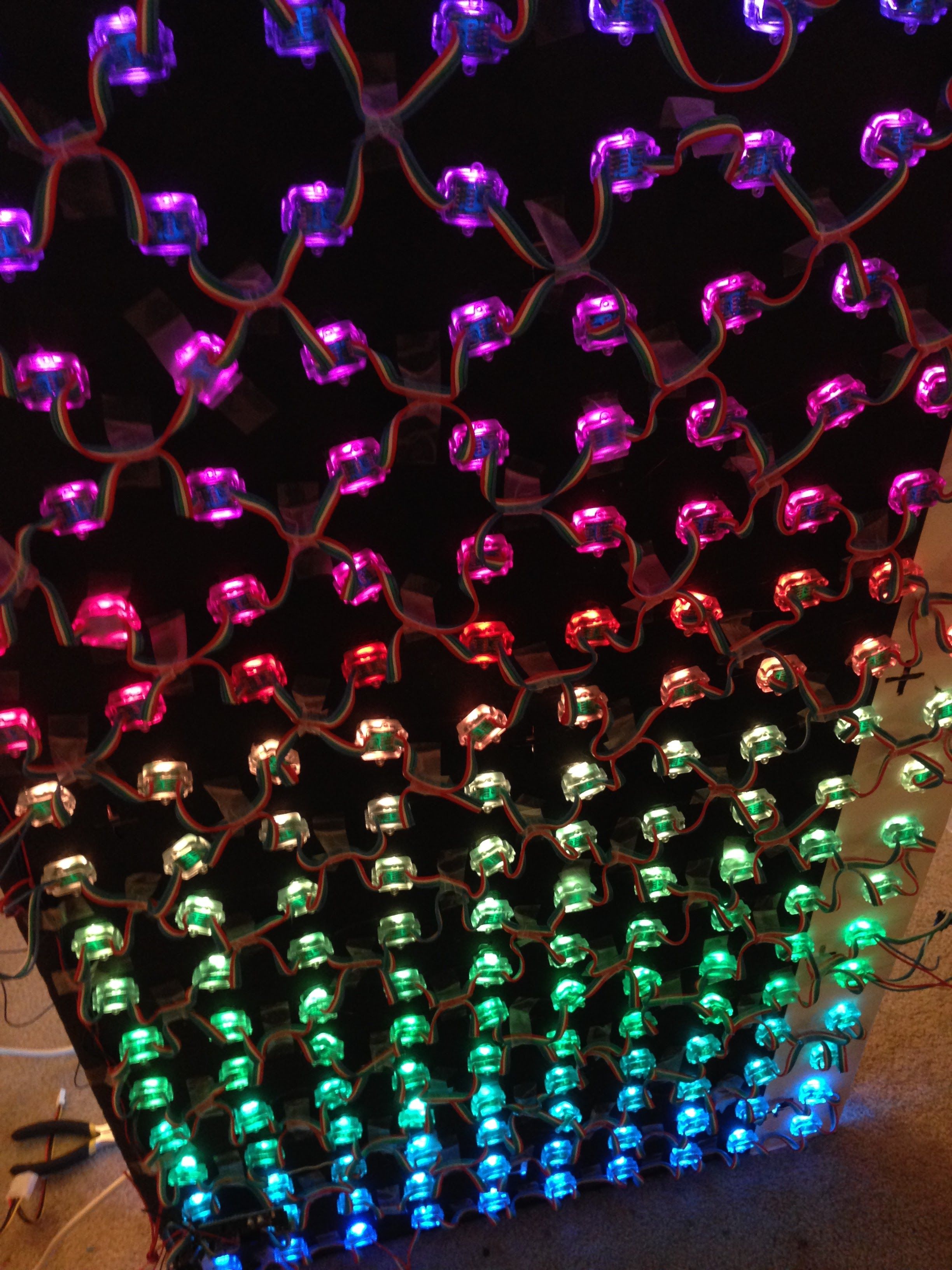 Back view with LEDs lit